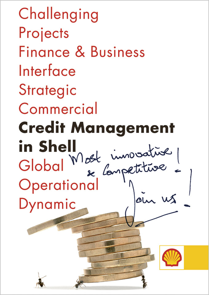 Promotional A0 poster for Shell Downstream Services International B.V. - Graphic design by Erik Cox
