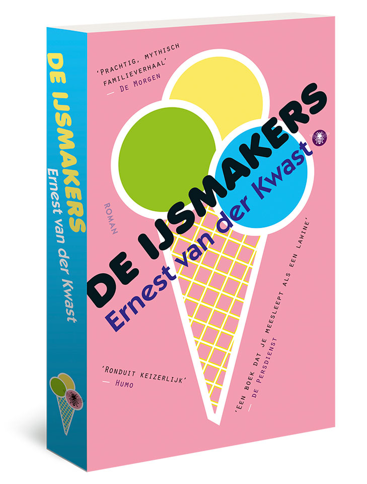 Ernest van der Kwast: De IJsmakers - Mid price - ISBN 978-9023499268 - Illustratie en ontwerp boekomslag: Erik Cox