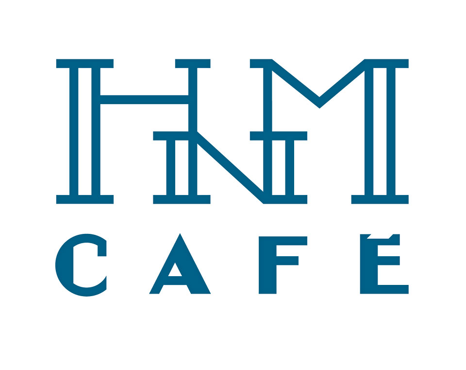 Logo voor HnM café, Den Haag - Ontwerp van Erik Cox, 1995