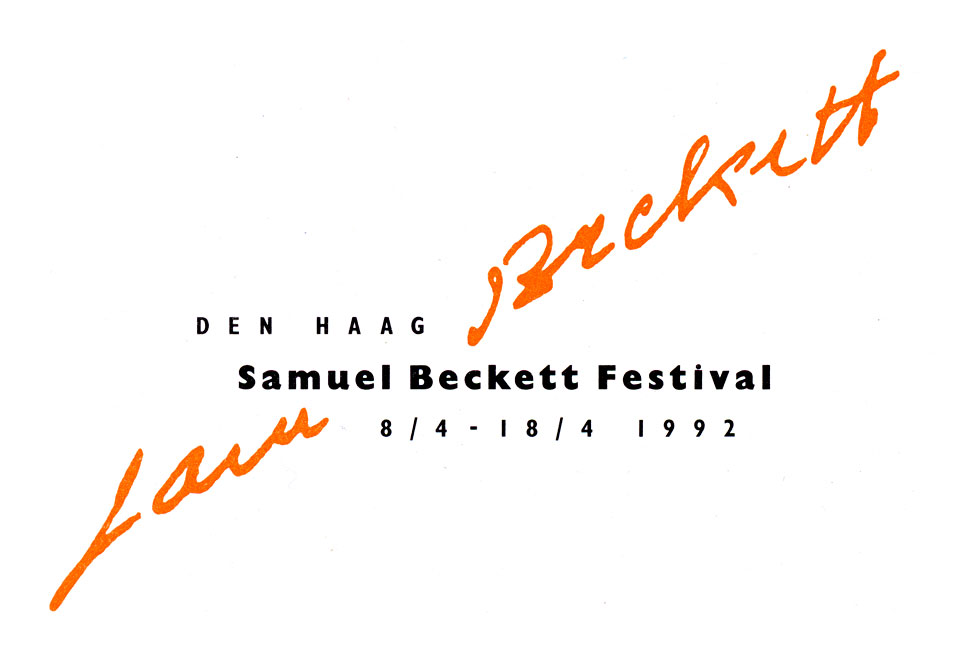 Logo voor Samuel Beckett Festival, Den Haag - Ontwerp van Erik Cox, 1991