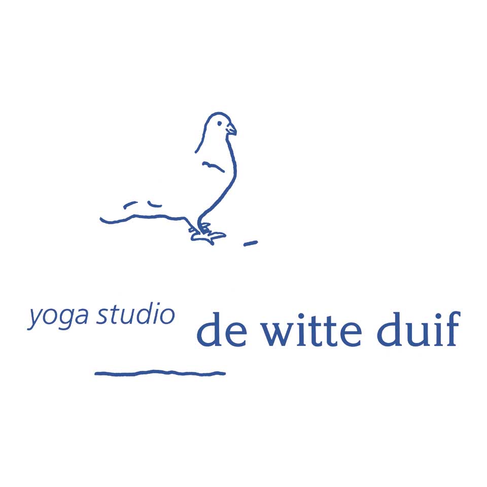Logo voor yoga studio de witte duif, Den Haag - Ontwerp van Erik Cox, 1990