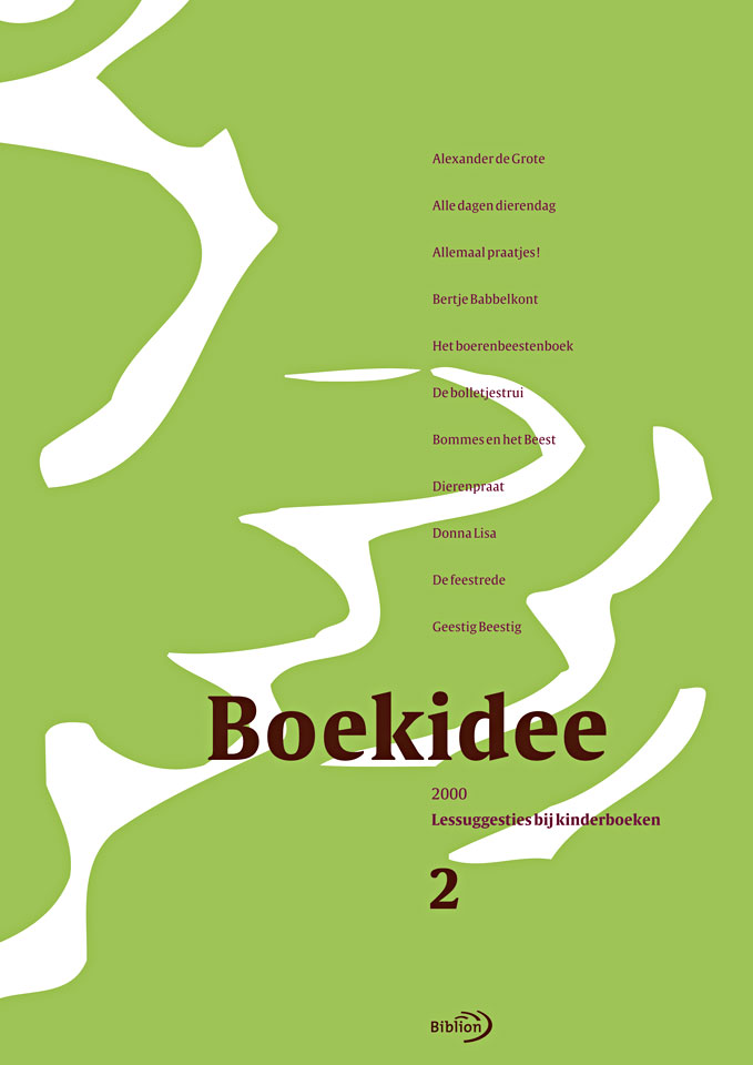 Boekidee - Lessuggesties bij kinderboeken, 2000-2 - Uitgegeven door NBLC Uitgeverij, Den Haag - Ontwerp serieomslag en binnenwerk: Erik Cox