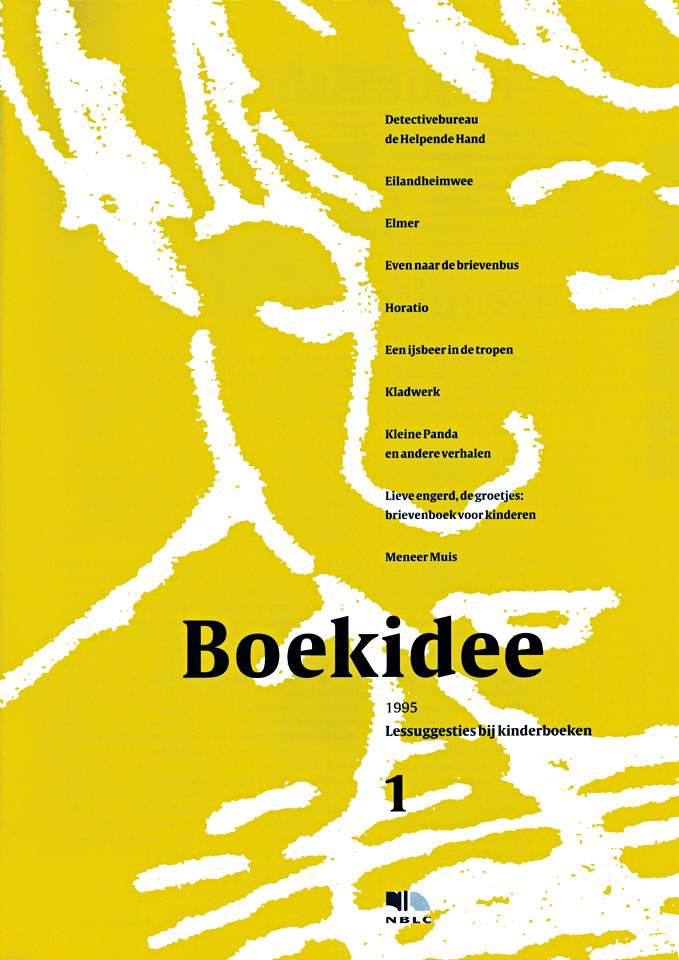 Boekidee - Lessuggesties bij kinderboeken, 1995-1 - Uitgegeven door NBLC Uitgeverij, Den Haag - Ontwerp serieomslag en binnenwerk: Erik Cox