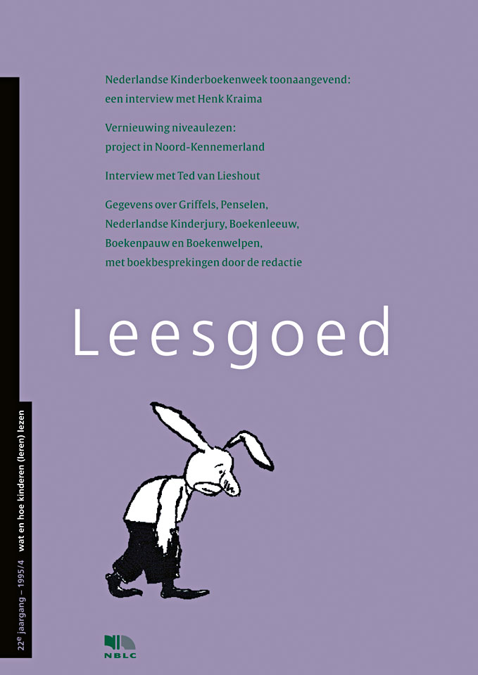 Leesgoed - Wat en hoe kinderen leren lezen, 1995-4 - Uitgegeven door NBLC Uitgeverij, Den Haag - Ontwerp serieomslag en binnenwerk: Erik Cox