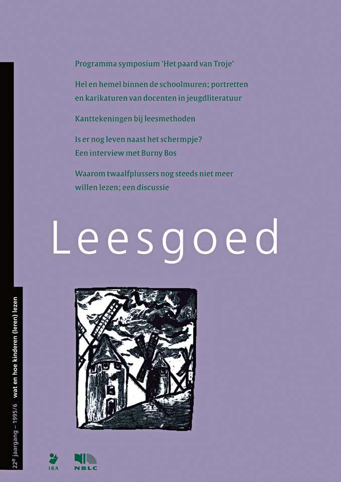 Leesgoed - Wat en hoe kinderen leren lezen, 1995-6 - Uitgegeven door NBLC Uitgeverij, Den Haag - Ontwerp serieomslag en binnenwerk: Erik Cox